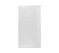 MUJI 無印良品 - Porte-cartes de visite professionnel, capacité de 180 cartes, polypropylène transparent, design à 3 rangées, transparent, Standard Business Card Size, Professionnel