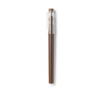 MUJI 無印良品 Stylo à pointe fine effaçable, encre marron à base d'eau de 0,5 mm, lot unique avec capuchon gomme (marron)