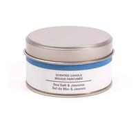 Muji Bougie parfumée au sel de mer et au jasmin, blanc, 8 x 8 x 5 cm