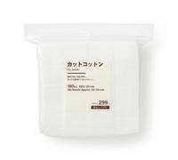 MUJI Cotons à démaquiller pour le visage Soft Cut - 180 pièces
