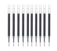 MUJI Lot de 10 recharges pour stylo à bille à encre gel, pointe fine de 0,5 mm, compatibles avec les stylos rétractables et à capuchon Bleu clair