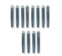 MUJI Lot de 12 cartouches d'encre en polycarbonate pour stylo plume Noir