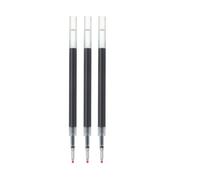 MUJI Lot de 3 recharges pour stylo à bille à encre gel lisse, pointe fine de 0,5 mm, fabriquées au Japon (bleu marine)