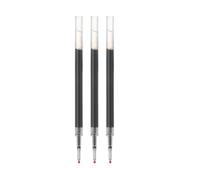 MUJI Lot de 3 recharges pour stylo à bille à encre gel lisse, pointe fine de 0,5 mm, fabriquées au Japon (marron)