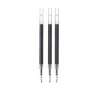 MUJI Lot de 3 recharges pour stylo à bille à encre gel lisse, pointe fine de 0,5 mm, fabriquées au Japon (bleu clair)