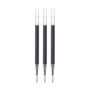 MUJI Lot de 3 recharges pour stylo à bille à encre gel lisse, pointe fine de 0,5 mm, fabriquées au Japon (bleu)