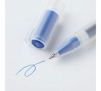 MUJI Lot de 3 stylos à encre gel (bleu, 0,5 mm)