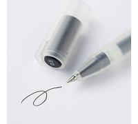 MUJI Lot de 3 stylos à encre gel (noir, 0,5 mm)