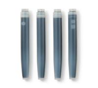 MUJI Lot de 4 cartouches d'encre en polycarbonate pour stylo plume Noir