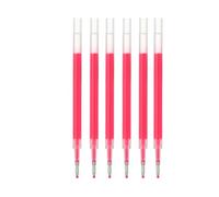 Muji Lot de 6 recharges pour stylo à bille à encre gel lisse, pointe fine de 0,5 mm, compatibles avec le type Knock et le corps des stylos à encre gel (Sakura)