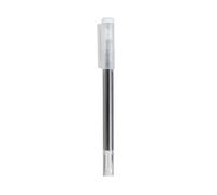 Muji Lot de stylos à bille effaçables, pointe fine de 0,5 mm, rouge/bleu/noir, avec capuchon gomme en caoutchouc (noir)