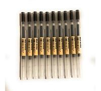 Muji MoMa Lot de 10 stylos-bille avec encre gel Noir 0,38 mm