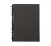 MUJI NAA18A9S Cahier A6 à double anneau, 80 feuilles, gris foncé