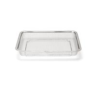 Muji Plateau en maille d'acier inoxydable - 21 x 7 x 3 cm - Plateau de service et de rangement empilable - Acier inoxydable 18/8 durable et léger