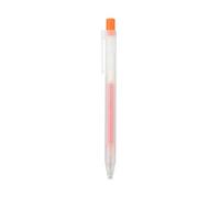 Muji Sarasara 02794095 Lot de 5 stylos à bille rétractables 0,5 mm Orange