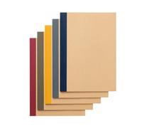 Muji Set of 5 Notebooks 30 Sheets, Color Ruled B5 76316145 Multicolor