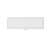 MUJI Trousse à stylos en polypropylène, grande taille, 18,4 x 6,4 x 2,5 cm, blanc, design minimaliste, blanc, Convertible