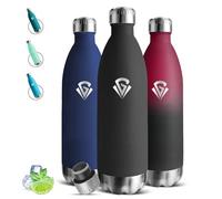 Mujigaga Gourde- 1l- Gourde Isotherme, Sans BPA, Bouteille Inox, 24h Froid & 12h Chaud, Bouteille Isotherme, Anti Fuite, Double Vide, Bouteille d'eau pour Bureau, Sport, Voyage, Gym, Camping