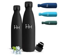 Mujigaga Gourde 750 ml, Gourde Isotherme, Thermos Anti Fuite, Bouteille Inox, 24h Froid & 12h Chaud, Facile à Transporter, Double Vide, sans Bpa, Bouteille d'eau pour Bureau, Voyage