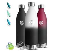 Mujigaga Gourde Isotherme- 1l- Gourde, Sans BPA, Bouteille Inox, 24h Froid & 12h Chaud, Bouteille Isotherme, Anti Fuite, Double Vide, Bouteille d'eau pour Bureau, Sport, Voyage, Gym, Camping