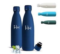 Mujigaga Gourde Isotherme, 500ml Gourde Enfant, sans BPA, Bouteille Inox, 24h Froid & 12h Chaud, Bouteille Isotherme, Anti Fuite, Facile à Transporter, Bouteille d'eau pour École, Camping