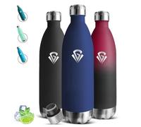 Mujigaga Gourde Isotherme, Gourde 1000ml, Bouteille Inox anti Fuite, 24h Froid & 12h Chaud, Thermos sans Bpa, Facile à Transporter, Bouteille d'eau pour Bureau, Camping, Voyage, Sport