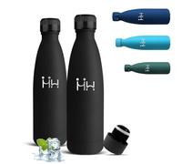 Mujigaga Gourde Isotherme, Gourde 500ml, Bouteille Inox, Sans BPA, Bouteille Reutilisable, 24h Froid & 12h Chaud, Gourdes Enfant Anti Fuite, Thermos pour l'École, Bureau, Voyage, Camping