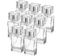 Mujiluxe Flacon parfum vide,Vaporisateur parfum,8 pièces | Flacon transparent,30 ml,réutilisable,portable, idéal pour le remplissage de parfum,les voyages et une utilisation à domicile