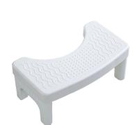 Mujiluxe Tabouret de Toilette,Tabouret, antidérapant, Pliable pour améliorer la Posture, Aide à soulager la Constipation, Les hémorroïdes et Le Syndrome du côlon Irritable, Blanc