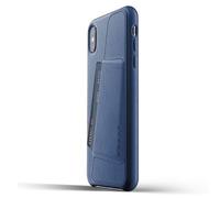 Mujjo Coque Cuir iPhone XS Max - Etui portefeuille - bleu - MUJJO-CS-102-BL