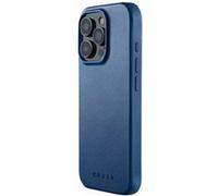 Mujjo Coque en Cuir iPhone 16 Pro - Bleu - MUJJO-CL-051-BL