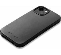 Mujjo Etui cuir Apple iPhone 13 / 14 / 15 MagSafe (noir)