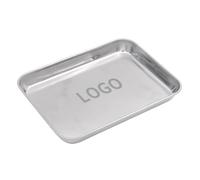 Muka Aspire Plateau en Acier Inoxydable 304 sur Mesure, Plaque à pâtisserie pour Biscuits, Plateau de Service avec Impression au Laser, personnalisez avec Votre Logo