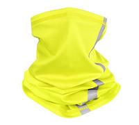 Muka Visibilité Réfléchissant Sécurité Cou Guêtre Bandeau Bandana Visage Écharpe Vent Poussière Soleil Protection UV Cagoule 48 cm L x 25 cm W