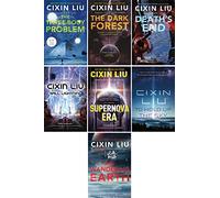 mukawa Ensemble de Collection de 7 Livres de Science-Fiction de Cixin Liu (Problème à Trois Corps, Forêt Sombre, Fin de la Mort, Boule de Foudre, Ère Supernova, pour retenir Le Ciel, Terre errante)