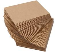 MUKCHAP Lot de 200 feuilles d'aggloméré de 12,7 x 17,8 cm, en carton kraft marron léger pour modélisme, scrapbooking et support de cadre photo. Épaisseur du pied à coulisse 040