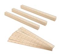 MUKCHAP Lot de 36 règles droites en bois de 30 cm avec centimètres pour outil de mesure