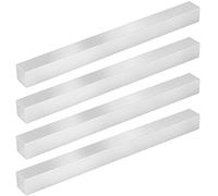 MUKCHAP Lot de 4 barres carrées en aluminium de 2,5 x 2,5 cm - 30,5 cm - T6511 - En aluminium 6061 massif