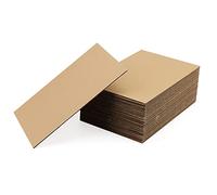 MUKCHAP Lot de 40 feuilles de carton ondulé de 20 x 30 cm, feuilles de carton de 3 mm pour emballage, expédition