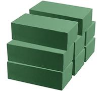 MUKLEI 10 PCS 23x11x7cm Briques de Mousse Florale, Grand Blocs de Mousse Florale sèche, Blocs de Mousse de styromousse Verte pour Fleurs artificielles