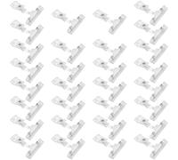 MUKLEI Lot de 30 clips rotatifs en plastique transparent pour panneau de signalisation - Pour marchés, centres commerciaux, magasins de détail