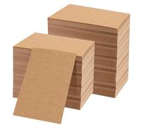MUKLEI Lot de 300 feuilles de papier cartonné marron épais de 250 g/m², 10,2 x 15,2 cm, pour invitations, menus, travaux manuels, cartes de bricolage, étiquettes cadeaux
