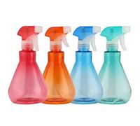MUKLEI Lot de 4 vaporisateurs d'eau pour Plantes, Plastique Flacon pulvérisateur Vide 500ml, pulvérisateur Vide à gâchette pour Le Nettoyage, Le Jardinage, la Coiffure, 4 Couleurs