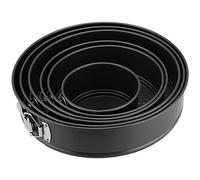 MUKLEI Lot de 6 moules à gâteau à charnière de 6 tailles avec fond amovible, plaque de cuisson à base amovible pour la cuisson de cheesecake, gâteaux superposés, 12/18/20/24/26/28 cm