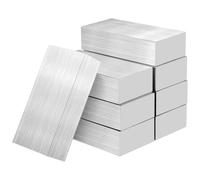 MUKLEI Lot de 8 barres en aluminium, 10,2 x 5,1 x 2,5 cm, bloc en aluminium 6061 à usage général pour fraisage industriel