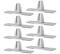 MUKLEI Lot de 8 supports de serrage pour protection contre les éternuements, base de protection en aluminium, support de séparation de bureau pour comptoir de bureau