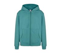 Mukua Byron Kids Sweat à Capuche zippé pour Enfant, Couleur Bleu-Vert (Teal), 12-14 Ans