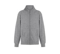 Mukua SZ270K- Cooper Kids Sweat pour Enfant avec Fermeture éclair, Couleur Blanche, Taille 1/2, Gris (Heather Grey), 9-11 Ans