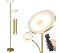 mukuxin Lampadaire LED pour salon à intensité variable, 42 W 4200 lm, avec liseuse, télécommande et contrôle tactile, installation en 1 minute, moderne pour salon, bureau, salle à manger, chambre.