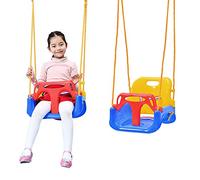 MUL-BOUTIQUE Balançoire Combinée en Plastique 3 en 1,Portique Balancoire Exterieur,Balancelle de Jardin,Siege Balancoire,Adapted to Childhood to Adolescence